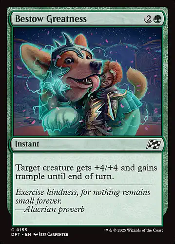 Bestow Greatness - dft Spoiler