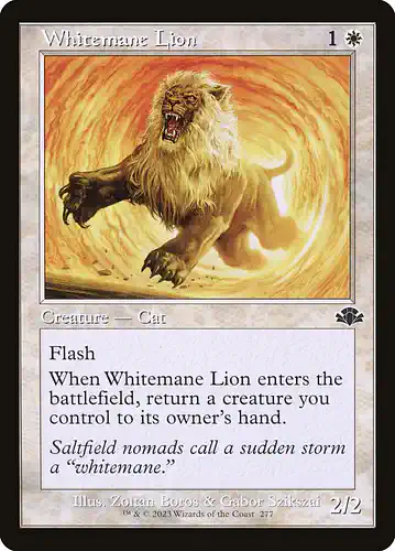 Whitemane Lion - dmr Spoiler