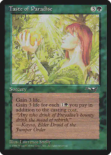 Taste of Paradise - all Spoiler