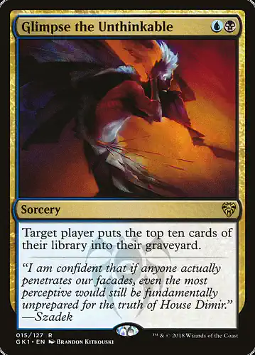 Glimpse the Unthinkable - gk1 Spoiler