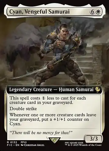 Cyan, Vengeful Samurai - fic Spoiler