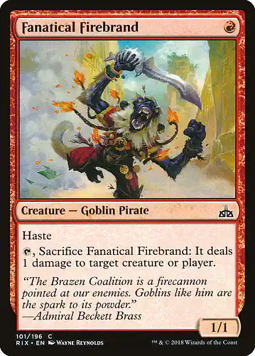Fanatical Firebrand - rix Spoiler
