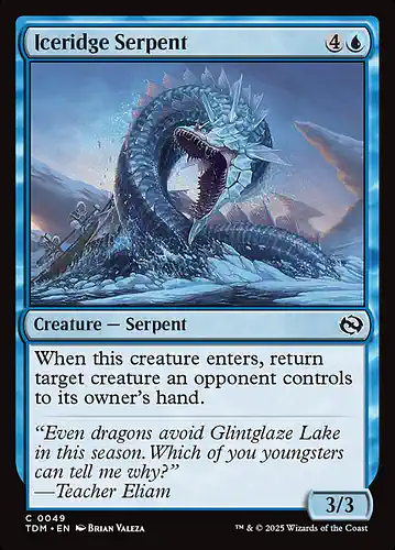 Iceridge Serpent - tdm Spoiler
