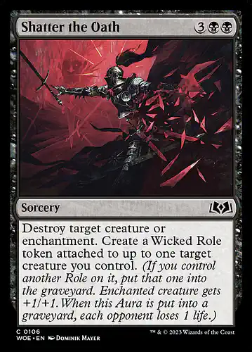 Shatter the Oath - woe Spoiler