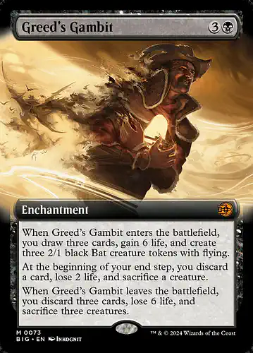 Greed's Gambit - big Spoiler