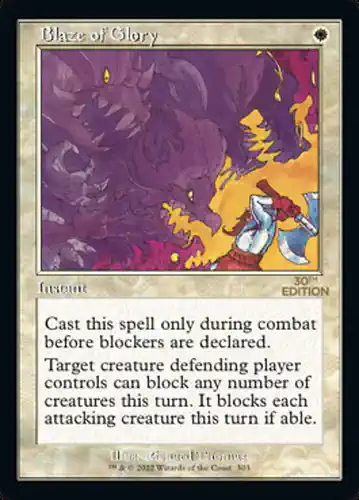 Blaze of Glory - 30a Spoiler