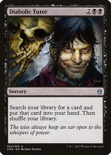 Diabolic Tutor - cma Spoiler