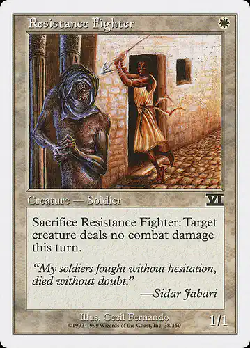 Resistance Fighter - 6ed Spoiler