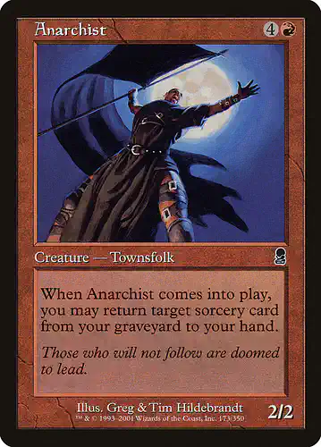 Anarchist - ody Spoiler