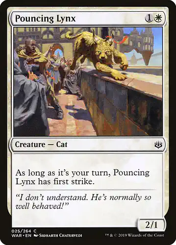 Pouncing Lynx - war Spoiler