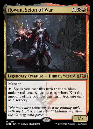 Rowan, Scion of War - woe Spoiler