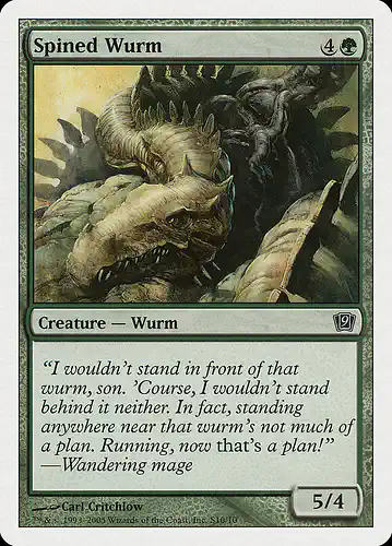Spined Wurm - 9ed Spoiler