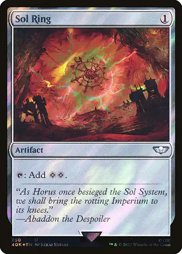Sol Ring - 40k Spoiler