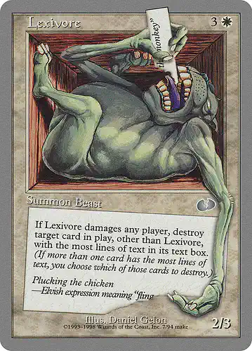Lexivore - ugl Spoiler