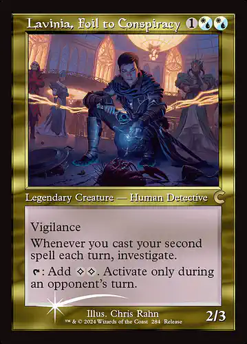 Lavinia, Foil to Conspiracy - clu Spoiler