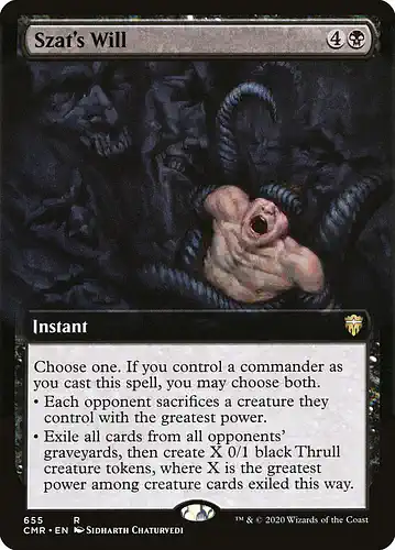 Szat's Will - cmr Spoiler