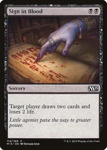Sign in Blood - m15 Spoiler