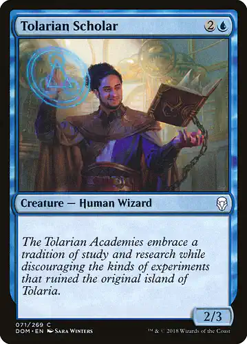 Tolarian Scholar - dom Spoiler