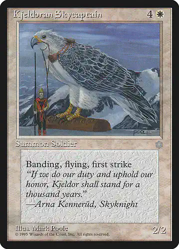 Kjeldoran Skycaptain - ice Spoiler