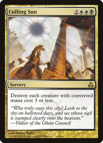 Culling Sun - gpt Spoiler