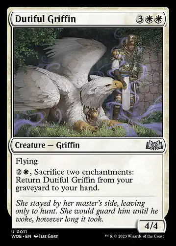 Dutiful Griffin - woe Spoiler
