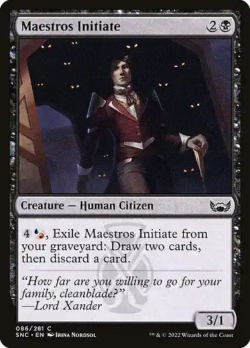 Maestros Initiate - snc Spoiler