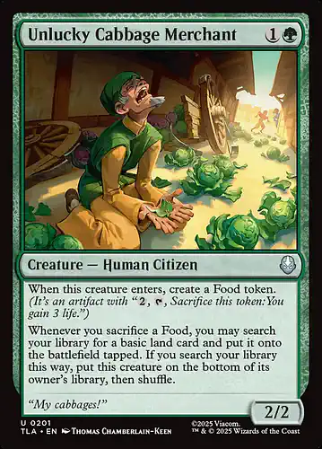 Unlucky Cabbage Merchant - tla Spoiler