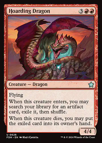 Hoarding Dragon - fdn Spoiler