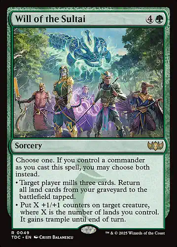 Will of the Sultai - tdc Spoiler