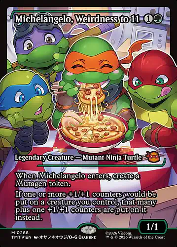 Michelangelo, Weirdness to 11 - tmt Spoiler
