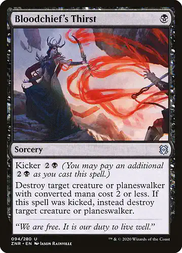 Bloodchief's Thirst - znr Spoiler