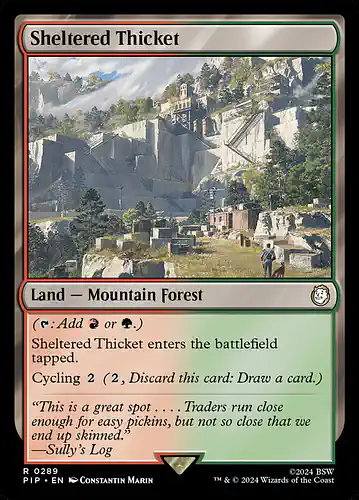 Sheltered Thicket - pip Spoiler