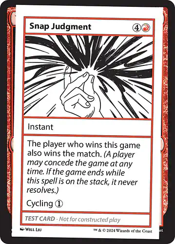 Snap Judgment - mb2 Spoiler