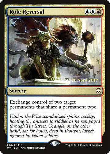 Role Reversal - war Spoiler