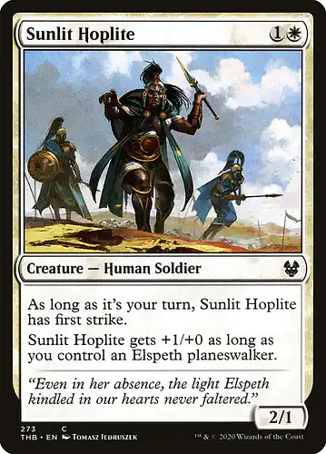 Sunlit Hoplite - thb Spoiler