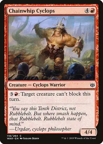 Chainwhip Cyclops - war Spoiler
