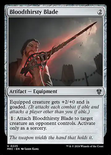 Bloodthirsty Blade - mkc Spoiler