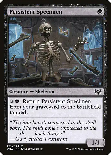 Persistent Specimen - vow Spoiler