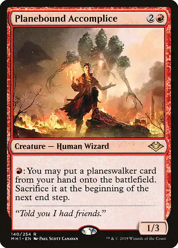 Planebound Accomplice - mh1 Spoiler
