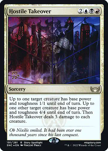 Hostile Takeover - snc Spoiler