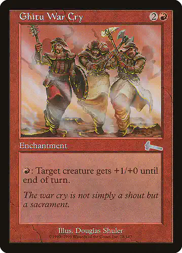 Ghitu War Cry - ulg Spoiler