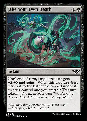 Fake Your Own Death - otj Spoiler