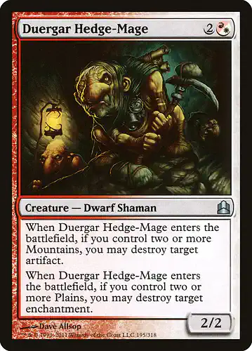 Duergar Hedge-Mage - cmd Spoiler