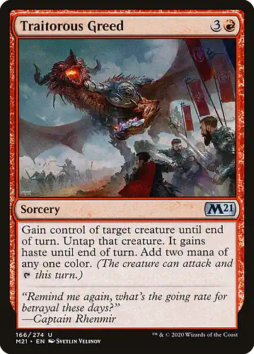 Traitorous Greed - m21 Spoiler