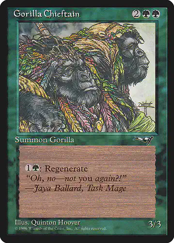 Gorilla Chieftain - all Spoiler