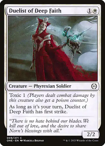 Duelist of Deep Faith - one Spoiler