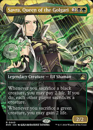 Savra, Queen of the Golgari - rvr Spoiler