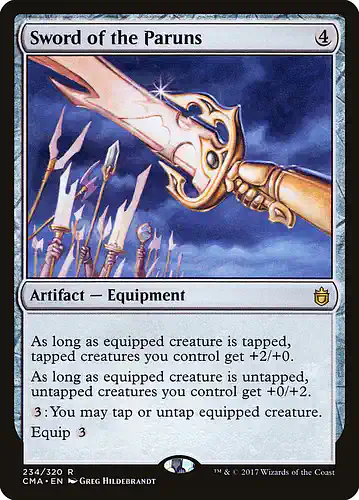 Sword of the Paruns - cma Spoiler
