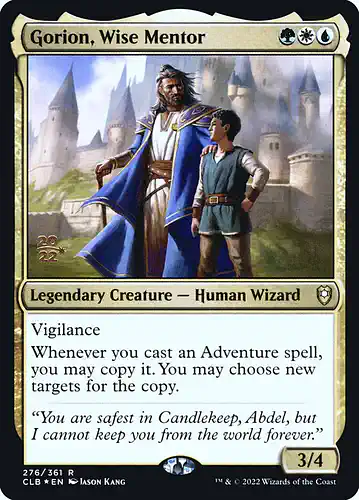 Gorion, Wise Mentor - clb Spoiler