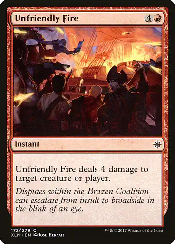 Unfriendly Fire - xln Spoiler